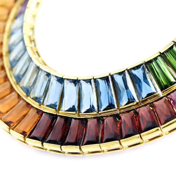 H stern rainbow necklace clearance