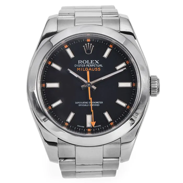 Rolex Rolex Milgauss Stainless Stell Me Watch Ref 116400
