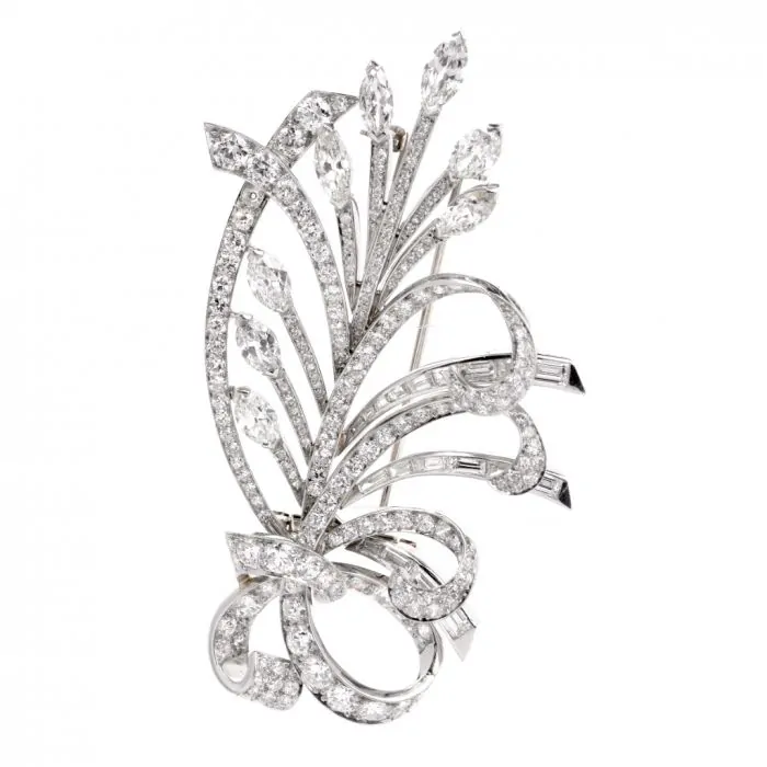 Diamond brooch pin sale