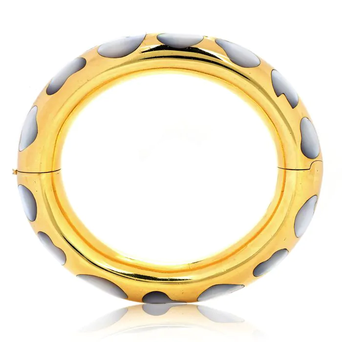 【Mother-of-Pearl×Gold】Tiffany & Co. ゴールド ブレスレット Tiffany & Co. Gold Bracelet| Estate Jewelry l Dover Jewelry