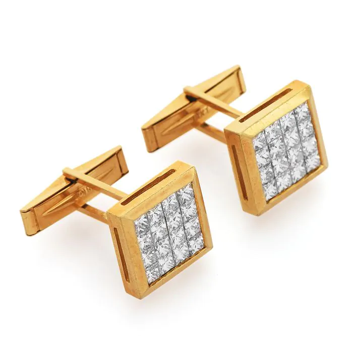 COUNTESS MANFC. JEWELLERS カフリンクス Amazon.com: Jonwo Yellow Zircon Gemstone Cufflinks for Men