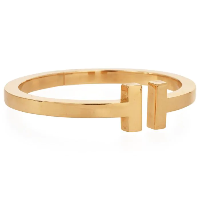 Tiffany & Co T Square 18K Yellow Gold Medium Bracelet
