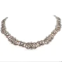 Antique Victorian Diamond Silver on Gold Necklace Dover Jewelry