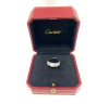 Cartier Maillon Panthere diamond 18K White Gold Ladies Band Ring Size 49