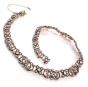 Antique Victorian Diamond Silver on Gold Necklace Dover Jewelry